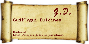 Györgyi Dulcinea névjegykártya