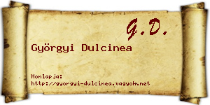 Györgyi Dulcinea névjegykártya