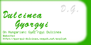 dulcinea gyorgyi business card